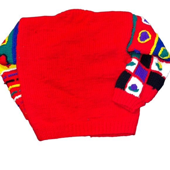 Rachel’s Kids Little Girls Hand Knit Sweater Size 6 Multi Colored Vibrant NWT - Picture 5 of 5